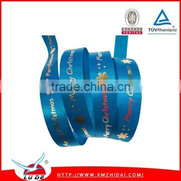 Factory Wholesale Top Quality 100% Polyester Christmas Ribbon Cheap Satin Ribbon for Christmas Gift Box Packaging Decorative photo-3