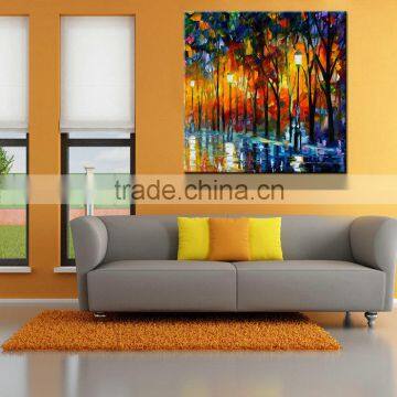 New Design High Quality Canvas Birch Trees Oil Painting