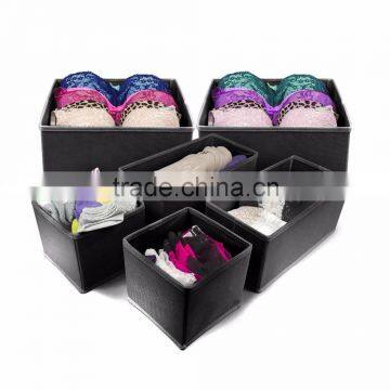 Closet / Dresser Storage Drawer Organizer Basket for Bras, Socks, Underwear, Tie, Scarves, Gloves and More - 6 Piece photo-5