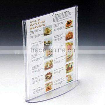 cheap acrylic menu display holder