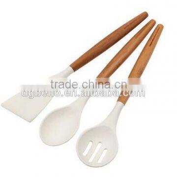 High Quality Hotsale Silicone Utensils Silicone Spatula with wood handle