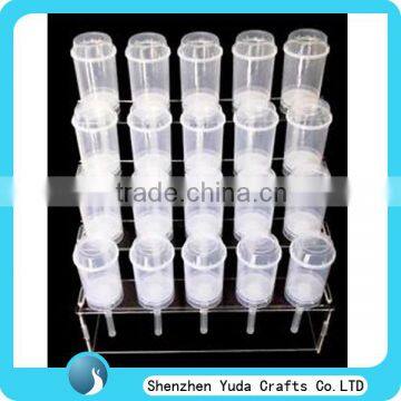 popular customized wholesale high quality acrylic table counter desktop cup cake display stand rack holder