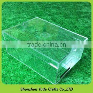 Retailer shop transparent shoe display box dustproof shoe case wholesale