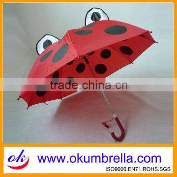 Auto Open Straight Kids Umbrella With Ear Of Animal