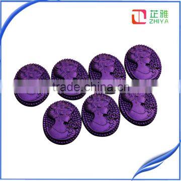 Wholesale New Design Flat Back Resin Cabochons Cameo Classic Resin Cameo photo-3