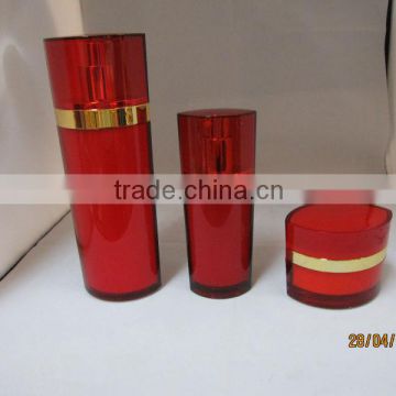 cosmetic cream jar and bottles