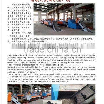 Continous black coating furnace