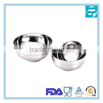 3 size Stainless Steel mirror polished Bowl set