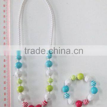 Cute Colorful Beads Necklace and Bracelet Sets