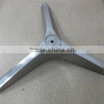 Aluminum die triangle bottom base for chair