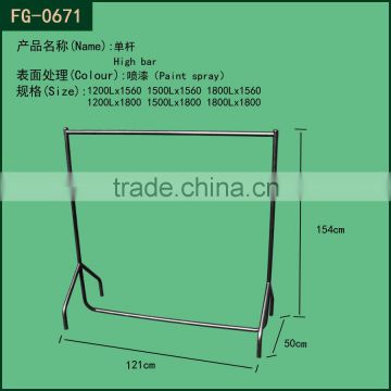 Heavy duty garment display rack