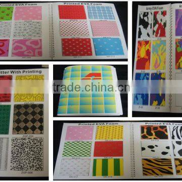 Colorful EVA Glitter With Paper Printed Glitter Goma EVA/Glitter EVA Foam Sheet/Glitter Foamy With Patterns