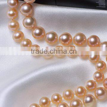Round Cultured Freshwater Chocolate Pearl Necklace
