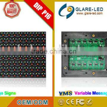 LED Manufacturers 2R1G1B 16x16 Full Color Outdoor P16 Led Display Module 256X256