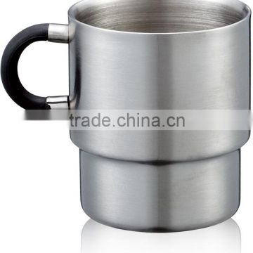 new design mini stainless steel coffee mug/cup/ tankard with handle