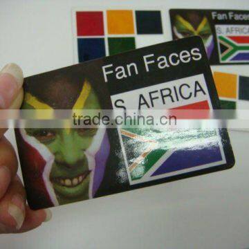 NEW PRODUCT! face paint card for children sporting suppliers