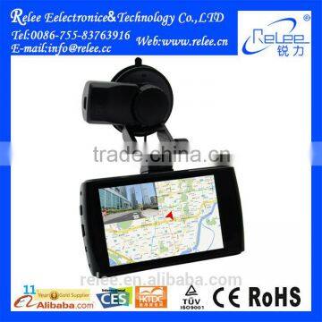 4" Touch Screen Full HD 1080P dual cards GPS tracker Car black box car camera