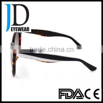 Newest Pretty Summer Ladies Sunglasses Double Color Temple Personalized Cheap Sunglasses