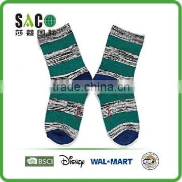 green free knitting stripe children socks