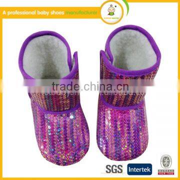 2015 stylish kids snow boots baby shoes baby winter fur boot