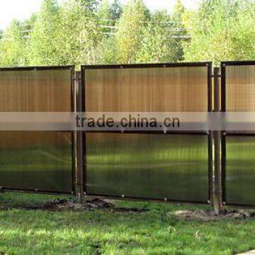 Top selling Polycarbonate curve waterproof outdoor plastic composite garden fence panels