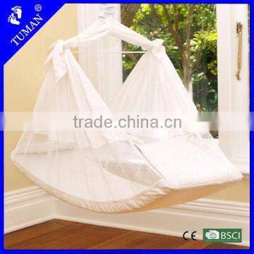 Hight Quality Cotton Baby Swing Bed With Mosquito Net