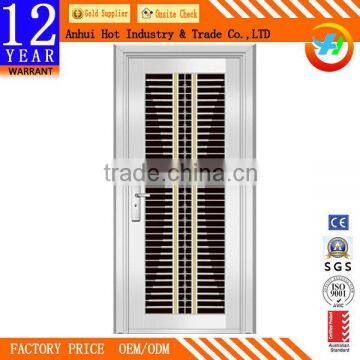 Simple Stripe Stainless Door High Quality Security Door Stainless Steel Material Best Price Entry Single Door