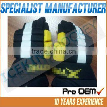 Full PE insert pro protection hockey gloves junior' senior ice hockey gloves