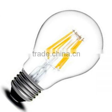 2014 Hot Sale E27 Filament LED bulb 6W A60 LED