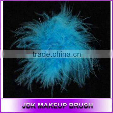 Soft Blue Plush Feather Powder Puff