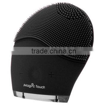 Silicone Deep Clean Facial Cleanser Vibration Cleaning Pulsating Brushes Electric Face Massager For Skin Care