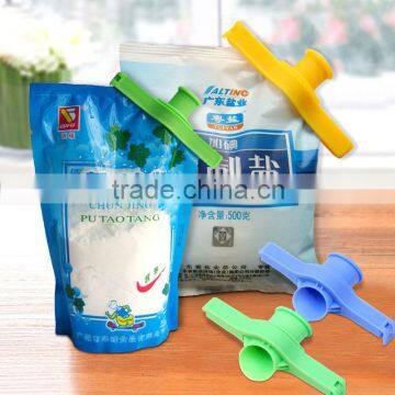 Plastic Food Bags Sealing Clip Kitchen Storage Organizer Discharging Mouth Cap photo-2