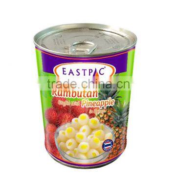 EASTPAC BRAND Canned Rambutan in syrup stuff with Pineapple