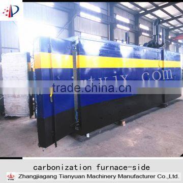 Environment-friendly smokeless wood briquette carbonization furnace for making biomass charcoal
