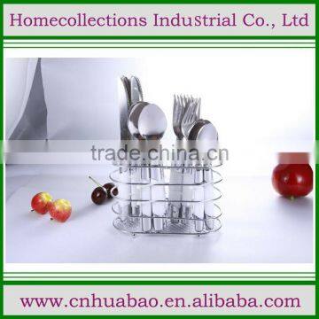 Standing Cutlery Spoon Fork Knife Set With Plastic Handle With Unique Design