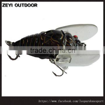 New Plastic Popper Fishing Lures Bass CrankBaits Cicada Tackle