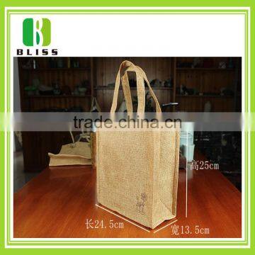 China manufacture recycled foldable jute shopping bag