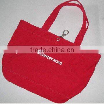 red country road cotton bag