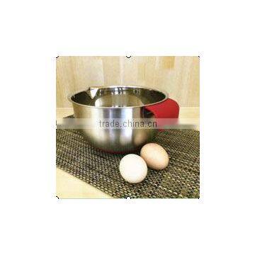 3 Piece Stainless Steel Mixing Bowl Set With Pouring Spouts and Handles photo-2
