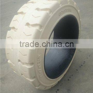 Factory Non-marking Tyre Industrial Solid Forklift Tires 457x178x308mm photo-2