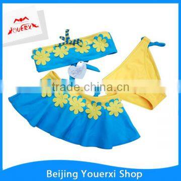 Marketing plan new product cute one piece kids swimwear cargo alibaba