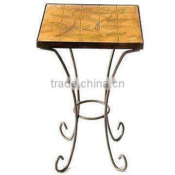 metal flower table