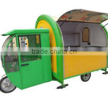 Street Hot Food Vending Tricycle Cart With Big Wheels photo-3