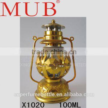 100ml Lamp Light Shape Antique Gold Arabic Perfume Bottles