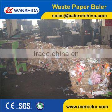 High Efficiency Large-sized Full Automatic Baler for Used Cardboard&waste Paper With Conveyor photo-2