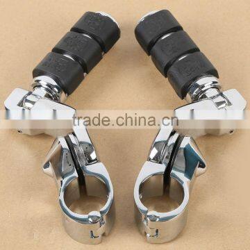 Engine Guard 1.25" Highway Foot Pegs Footpeg For Universal Motocycle New photo-2