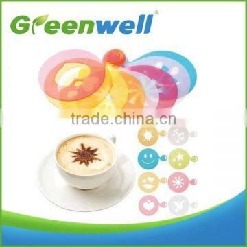 Small MOQ acceptable Hot sale coffee decorating stencils