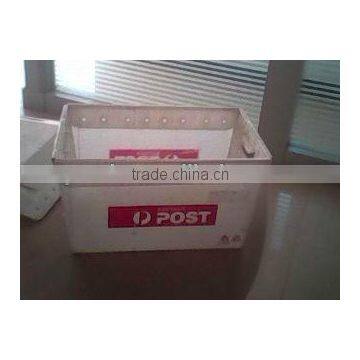 Corrugated plastic mail tray