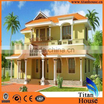 2015 Hot Sale Luxury Modular Prefabricated Light Steel Structure House With Swimming Pool photo-4