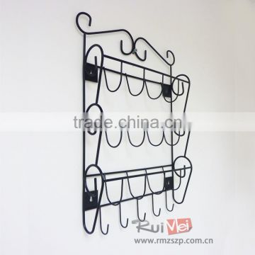 Solid metal modern wall envelope display rack